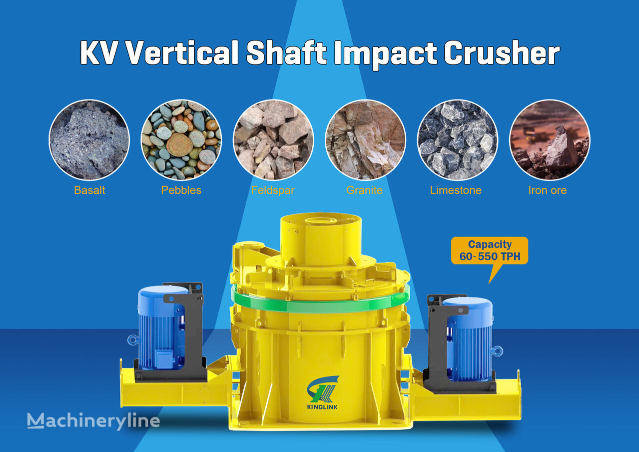 Kinglink KV85 Vertical Shaft Impact (VSI) Crusher máquina de fabricación de arena nueva