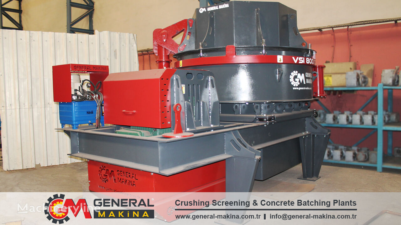 neuer General Makina 135 TPH Vertical Impact Crusher Prallbrecher mit vertikaler Welle