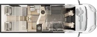 new FIAT Mobilvetta Krosser 86 mit Hubbet motorhome