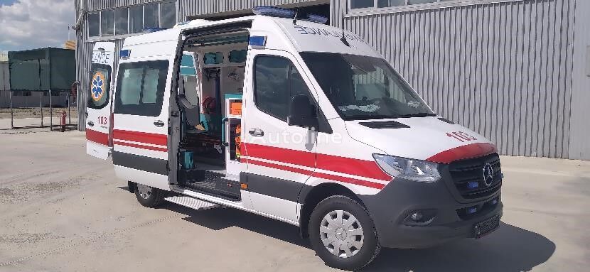 neuer Mercedes-Benz SPRINTER 317 CDI 2022 EMERGENCY AMBULANCE, SINGLE SLIDING DOOR Rettungswagen