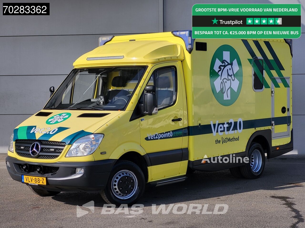 Mercedes-Benz Sprinter 519 CDI MARGE! 3.0L V6 Automaat 190PK Ambulance Trekhaa ambulans - Autoline