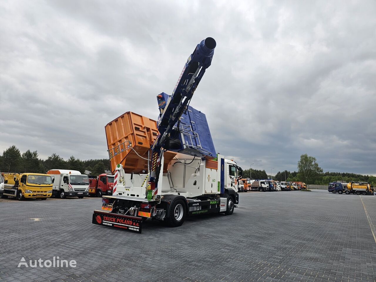 комбинированная каналоочистительная машина MAN RSP ESE 18/4-KM Saugbagger vacuum cleaner excavator suctionin