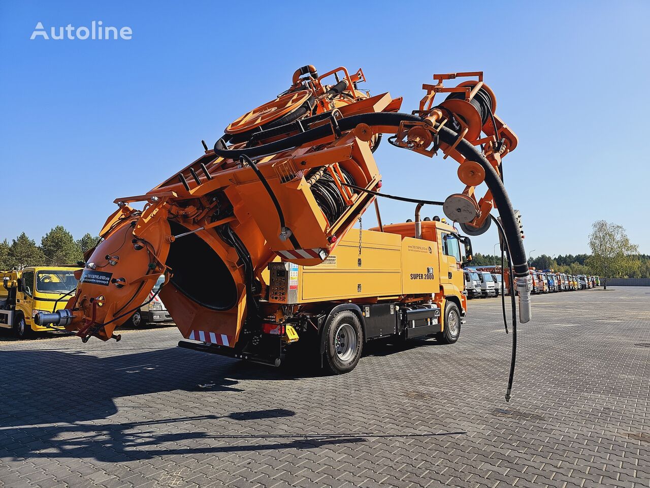 kombineeritud survepesuauto MAN SUPER 2000 4x2 WUKO RECYKLING for collecting liquid wa