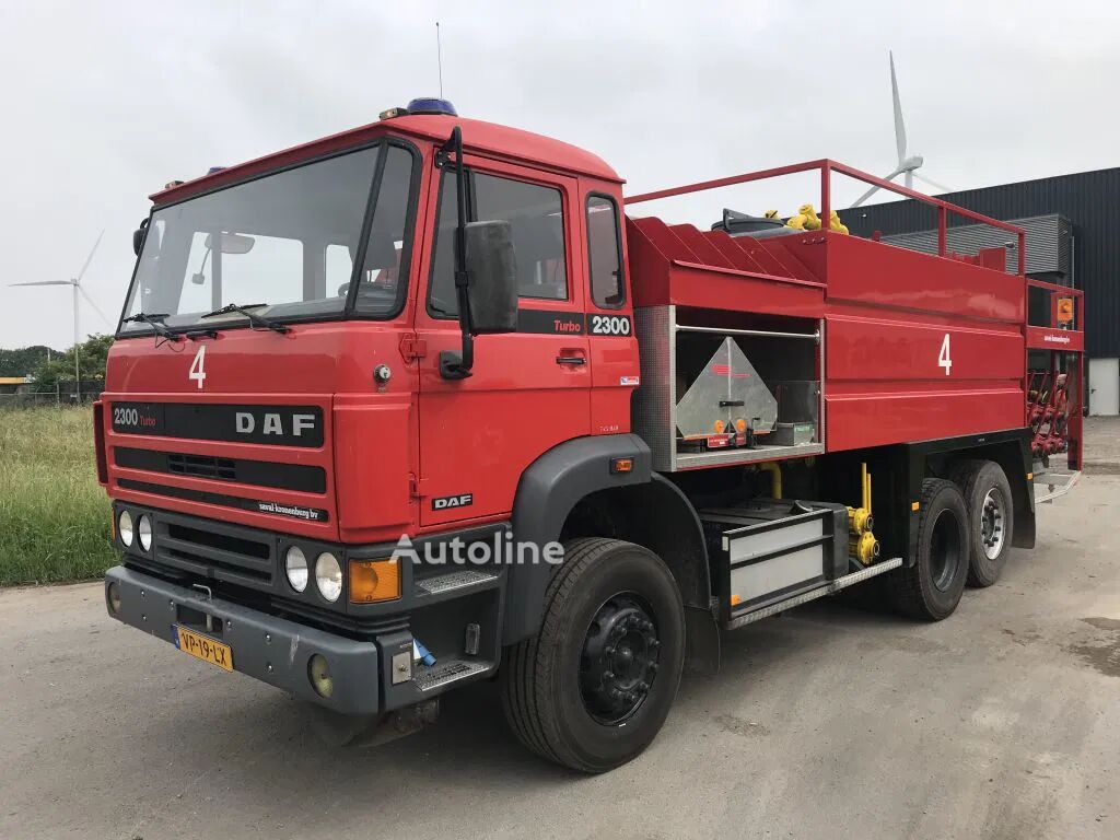 Camion de pompiers DAF 2300 * Turbo * 6x2 * Spring - Spring * Manual gearbox * - Autoline