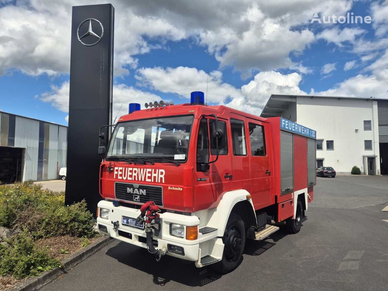 MAN 14.224 4x4 TLF 16/29 Tanklöschfahrzeug Feuerwehr camión de bomberos