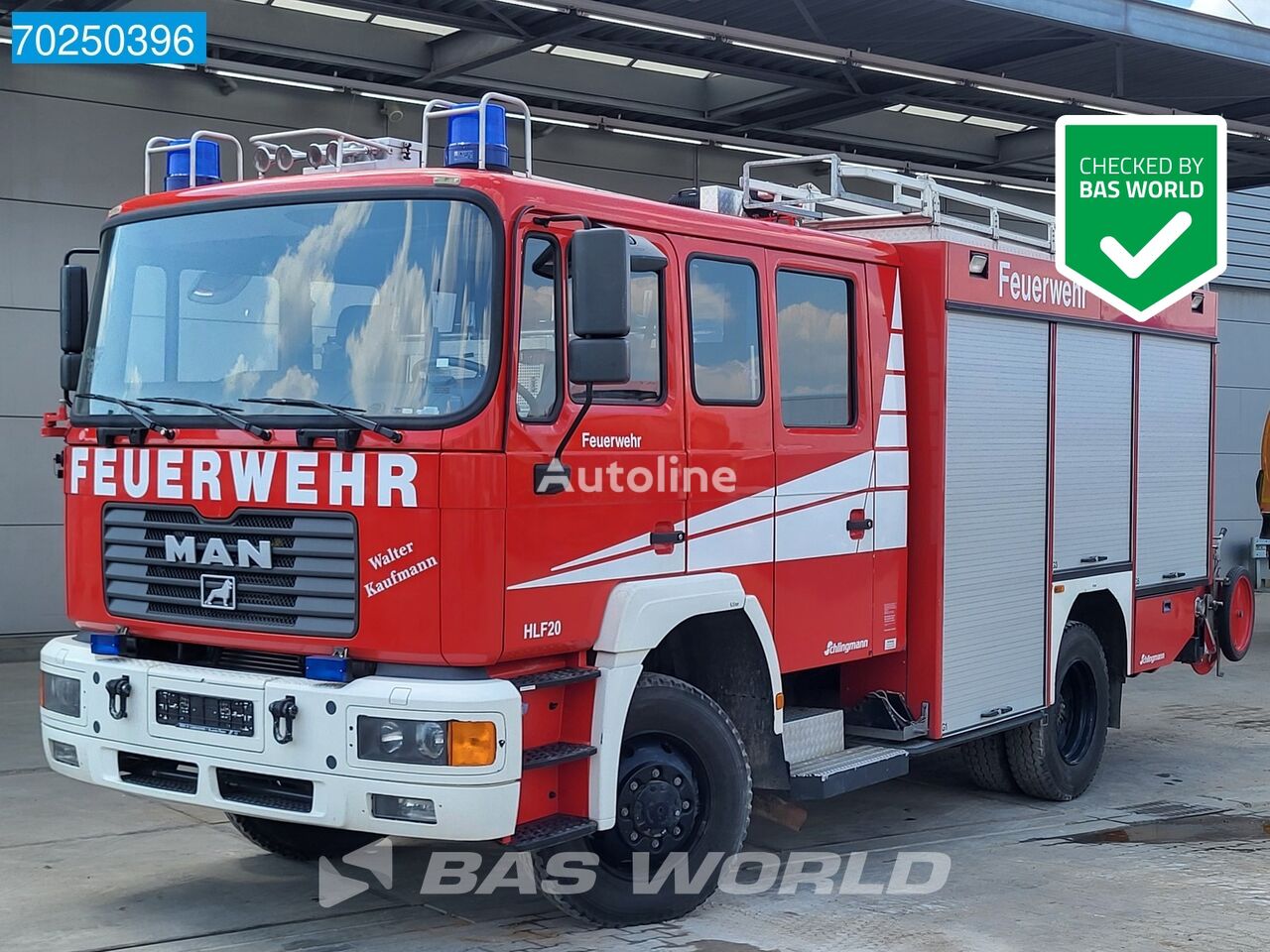 MAN TGA 14.284 4X4 4x4 Manual Steelsuspension Euro 2 Feuerwehr camión de bomberos