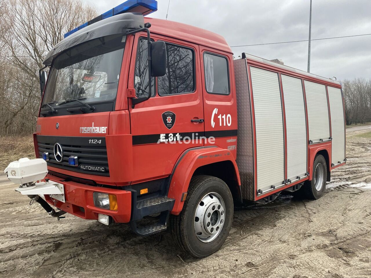 противпожарно возило Mercedes-Benz 1124 4x4 Wóz serażacki Pożarniczy