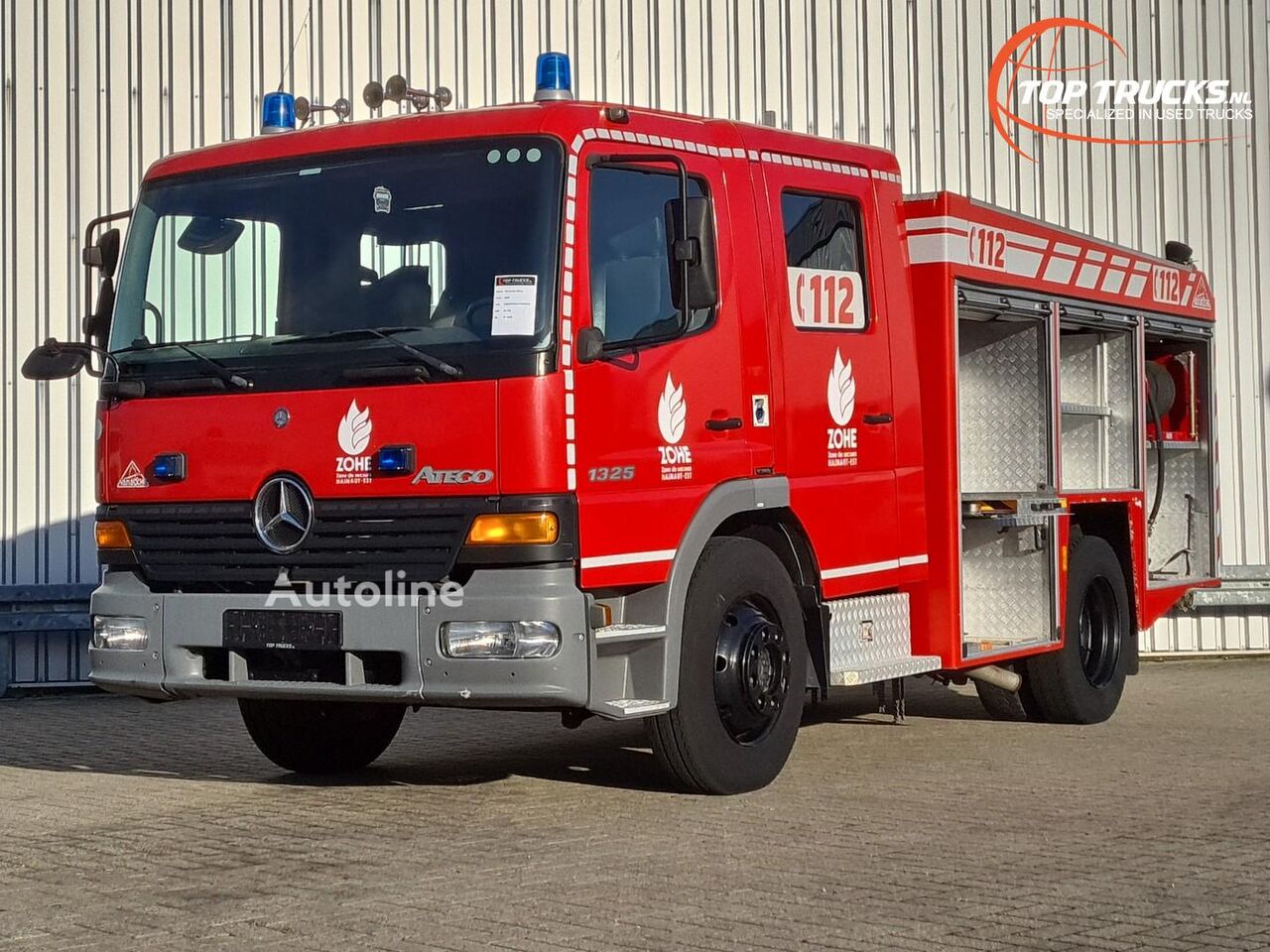 Camion de pompiers Mercedes-Benz Atego 1325 1.600 ltr -Brandweer,  Feuerwehr, Fire truck - Crewca - Autoline