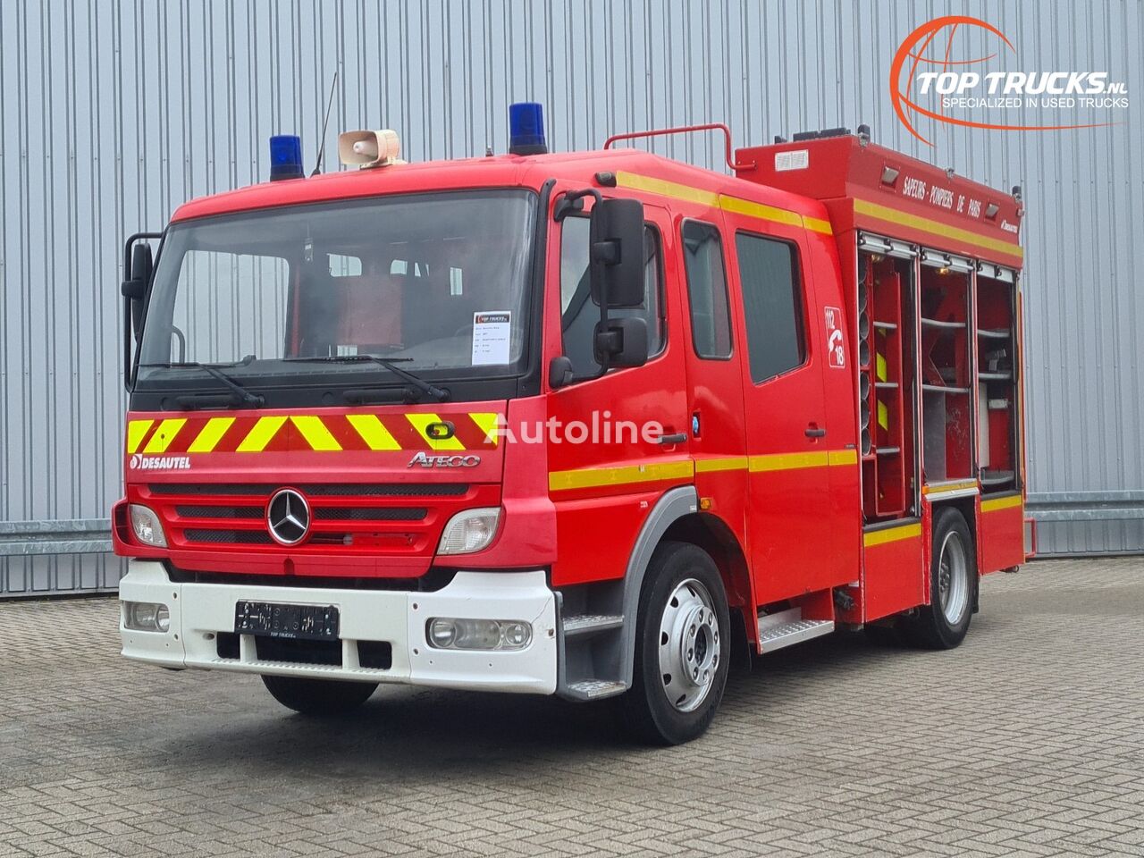 camion de pompiers Mercedes-Benz Atego 1325 2.000 ltr watertank - Feuerwehr, Fire truck, Crewcab