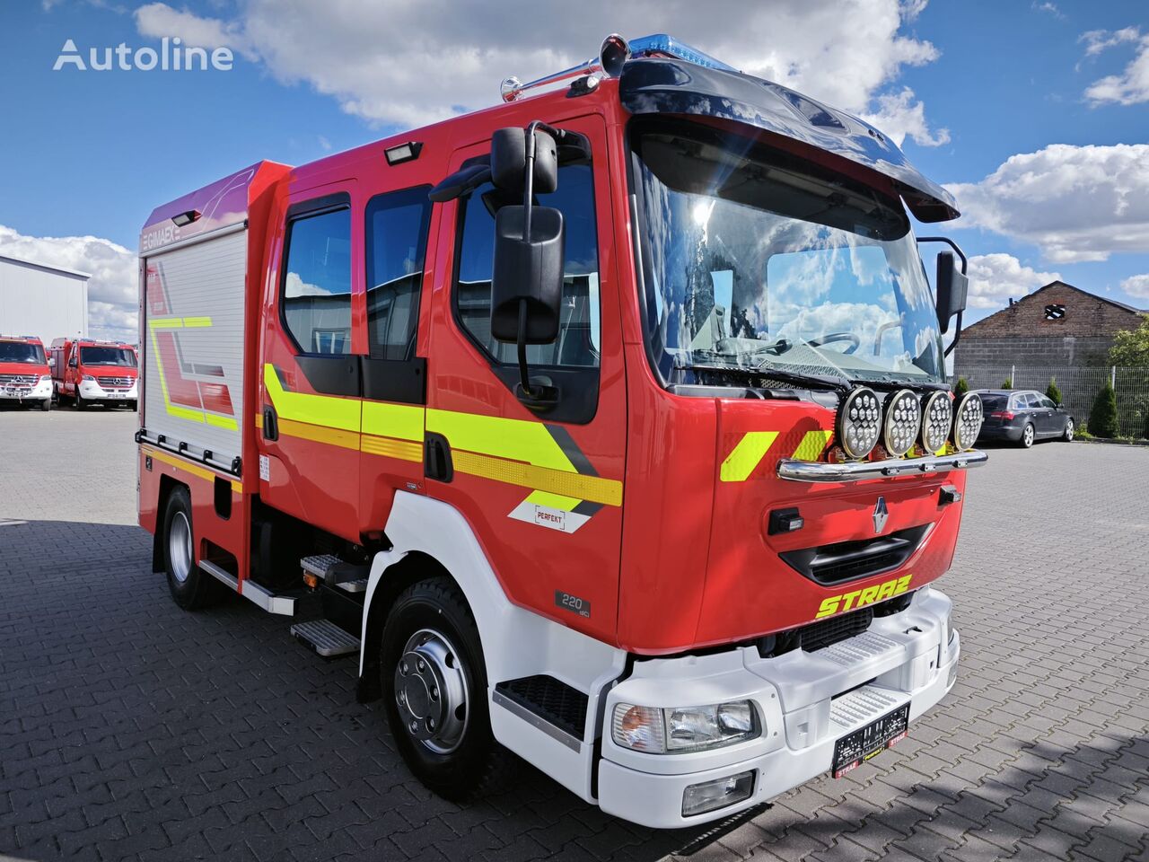 camion de pompiers Renault MIDLUM 220  CNBOP