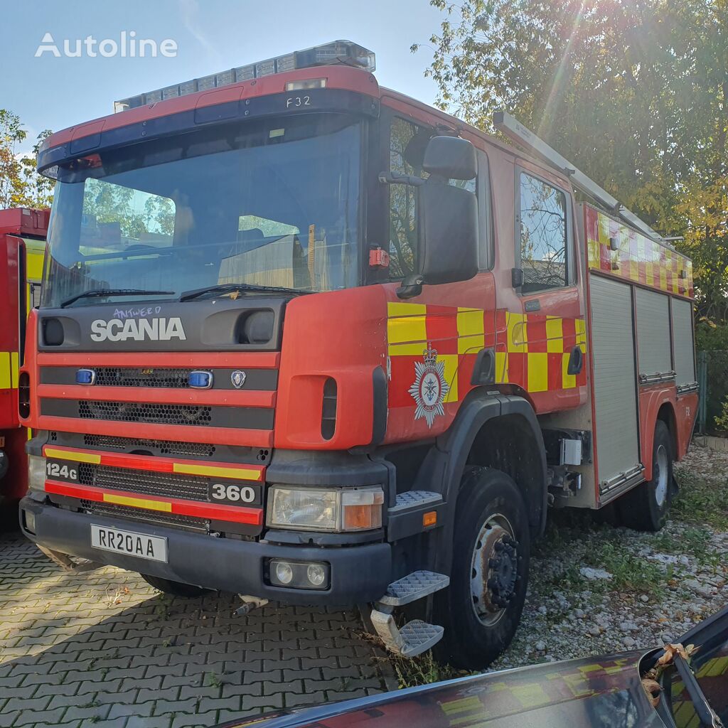 samochód pożarniczy Scania 124C. 4*4- RHD, water tank 2400l