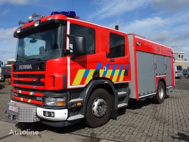 hasičský vůz Scania P94 300PK 3.200 LITER water 200 L FOAM TANK BOMBEROS TRUCK