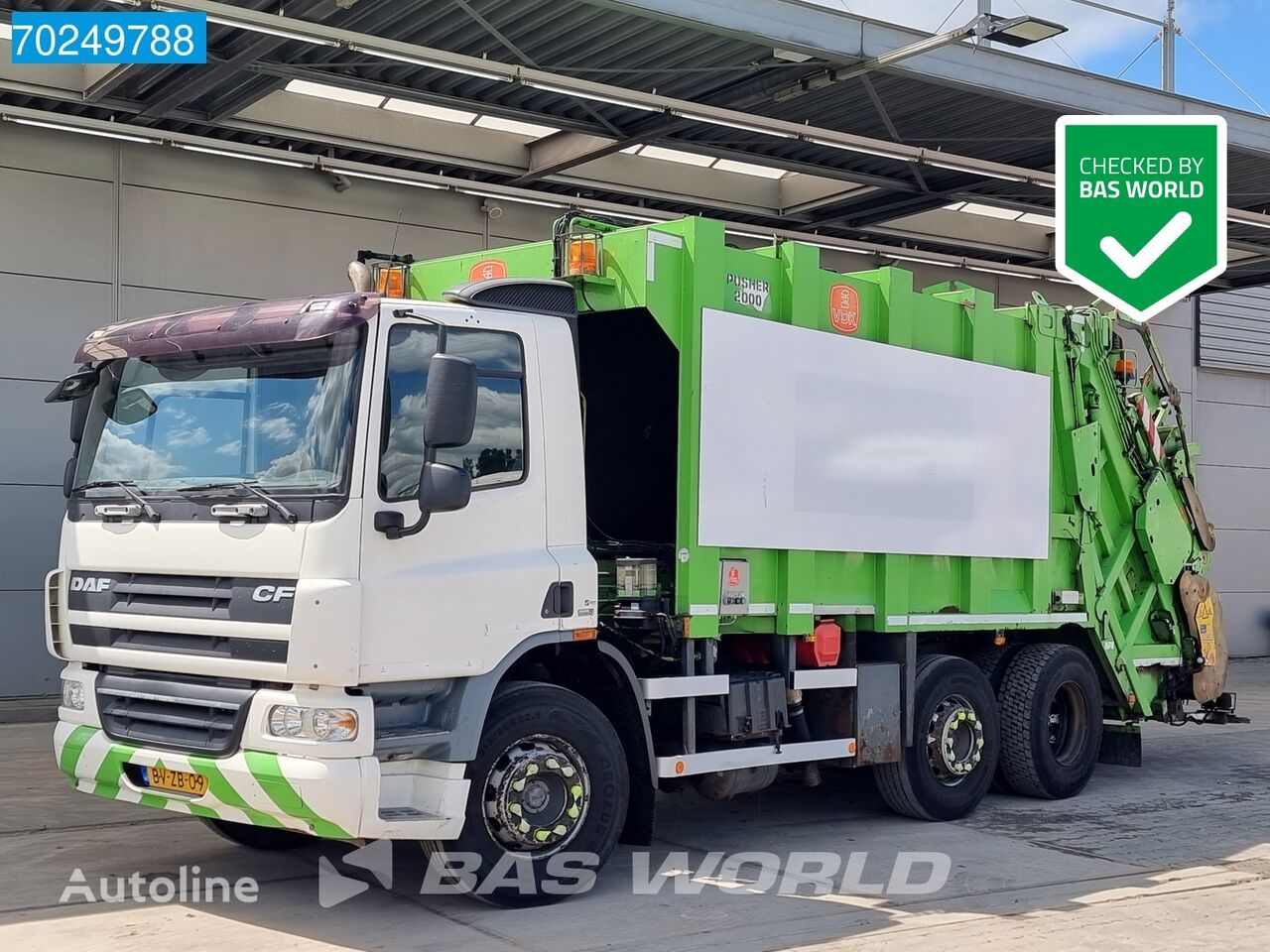 쓰레기차 DAF CF75.250 6X2 NL-Truck Lenkachse MOL Aufbau 20m3 Euro 5