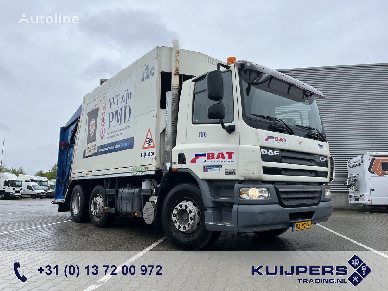 DAF CF75 250 EEV / Haller M21 - 21 m3 = Not Working çöp kamyonu