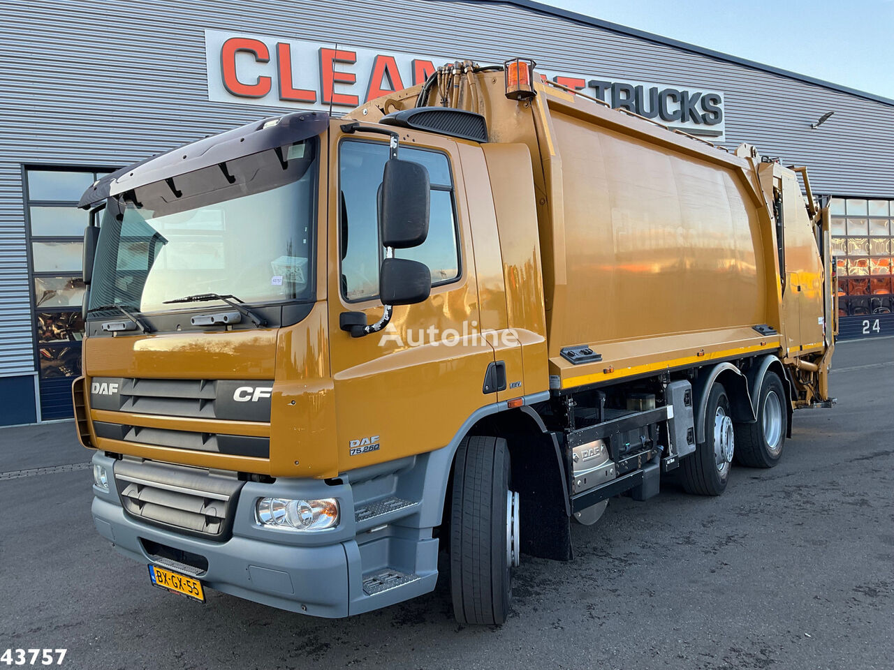 شاحنة جمع ونقل النفايات DAF FAG 75 CF 250 Manual Euro 5 Geesink 20m³