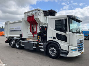 شاحنة جمع ونقل النفايات DAF FAG XD 220 Hiab 23 Tonmeter laadkraan FULL ELECTRIC