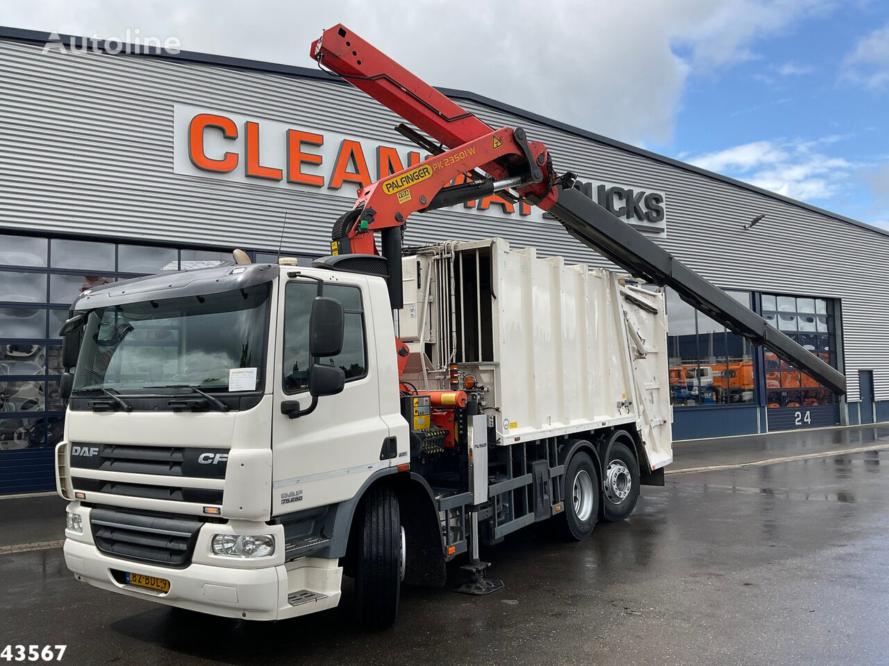 DAF FAN 75 CF 250 Palfinger 23 Tonmeter laadkraan garbage truck