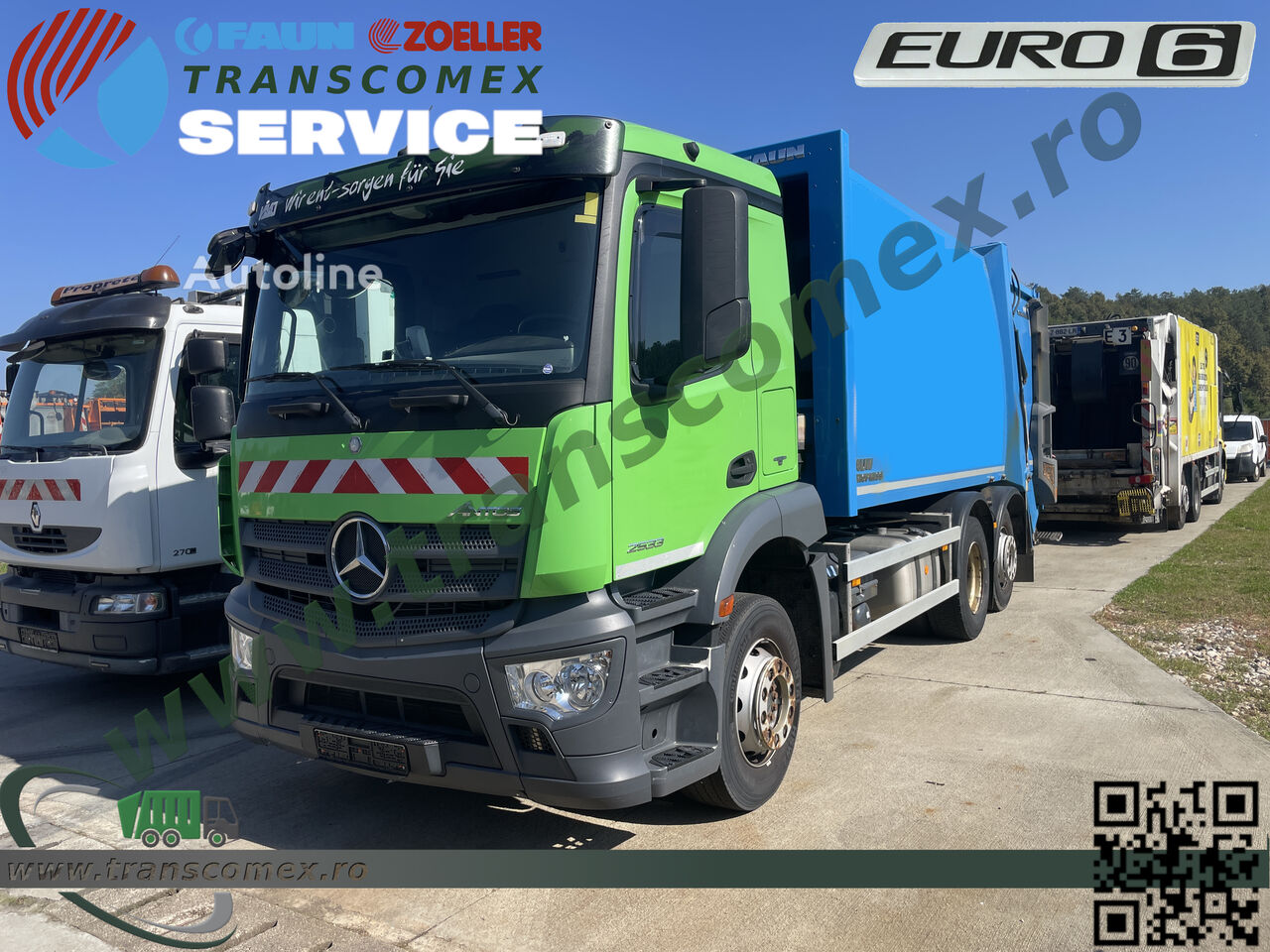 Мусоровоз Mercedes-Benz ANTOS 2533, Euro 6, Faun/Zoeller - Autoline