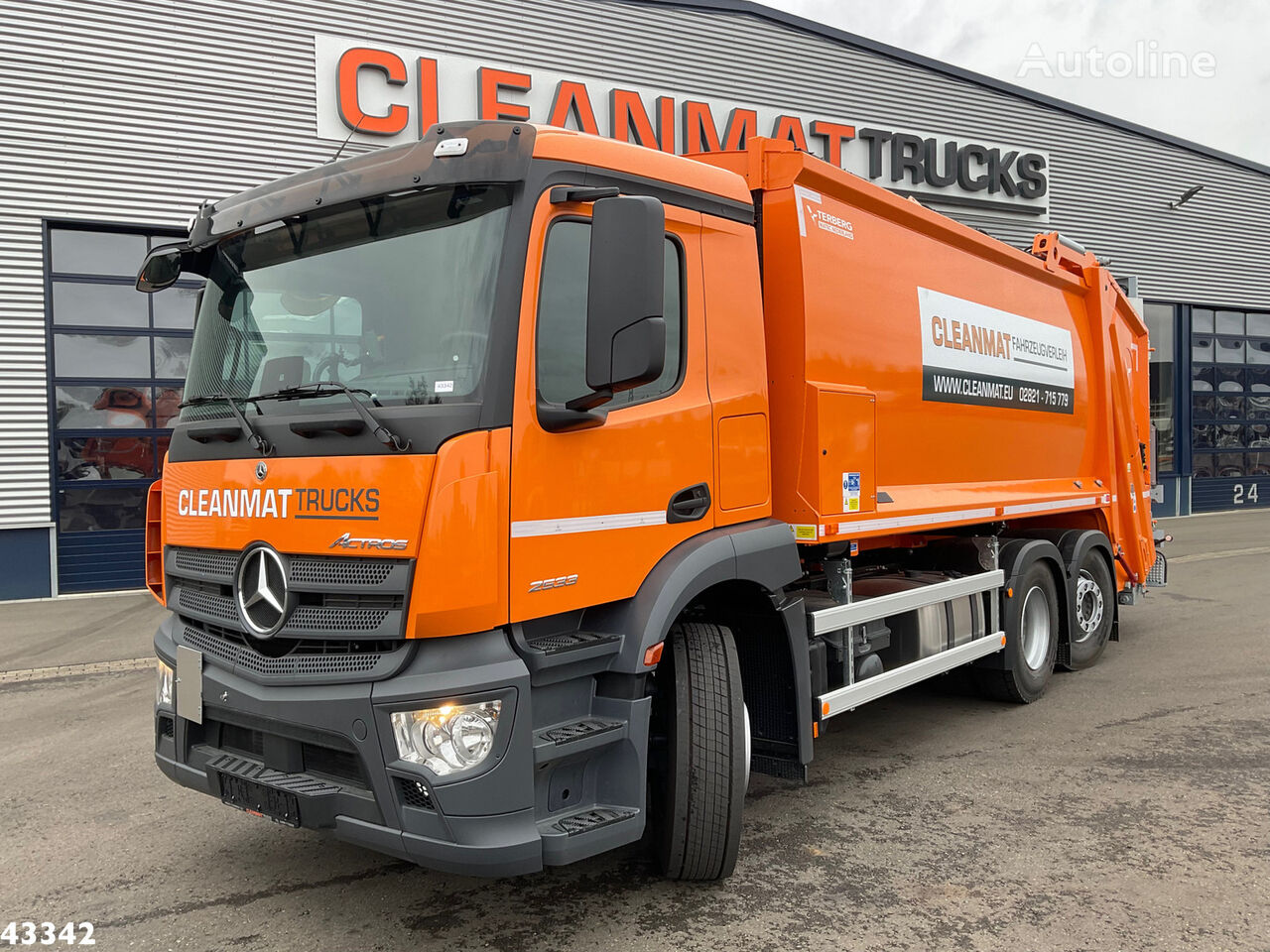 camion poubelle Mercedes-Benz Actros 2533 Terberg RosRoca 21m³