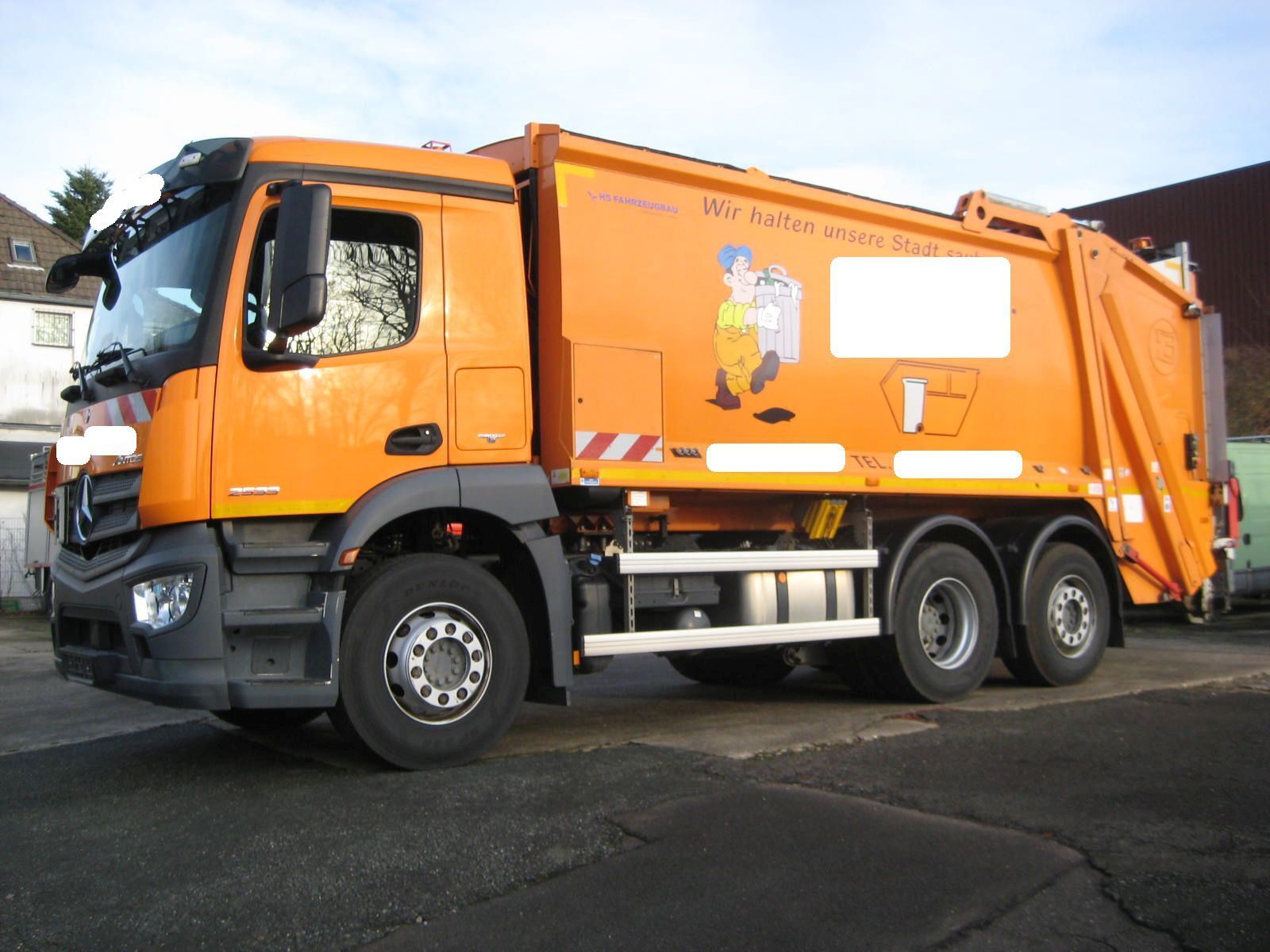 Mercedes-Benz Antos 2533 Garbage truck Terberg Olympus 20W Müllwagen - Autoline