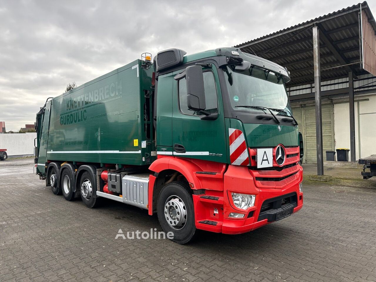 Camion poubelle Mercedes-Benz Antos 3240 / Zöller Magnum XXL / 2 x Stück - Autoline