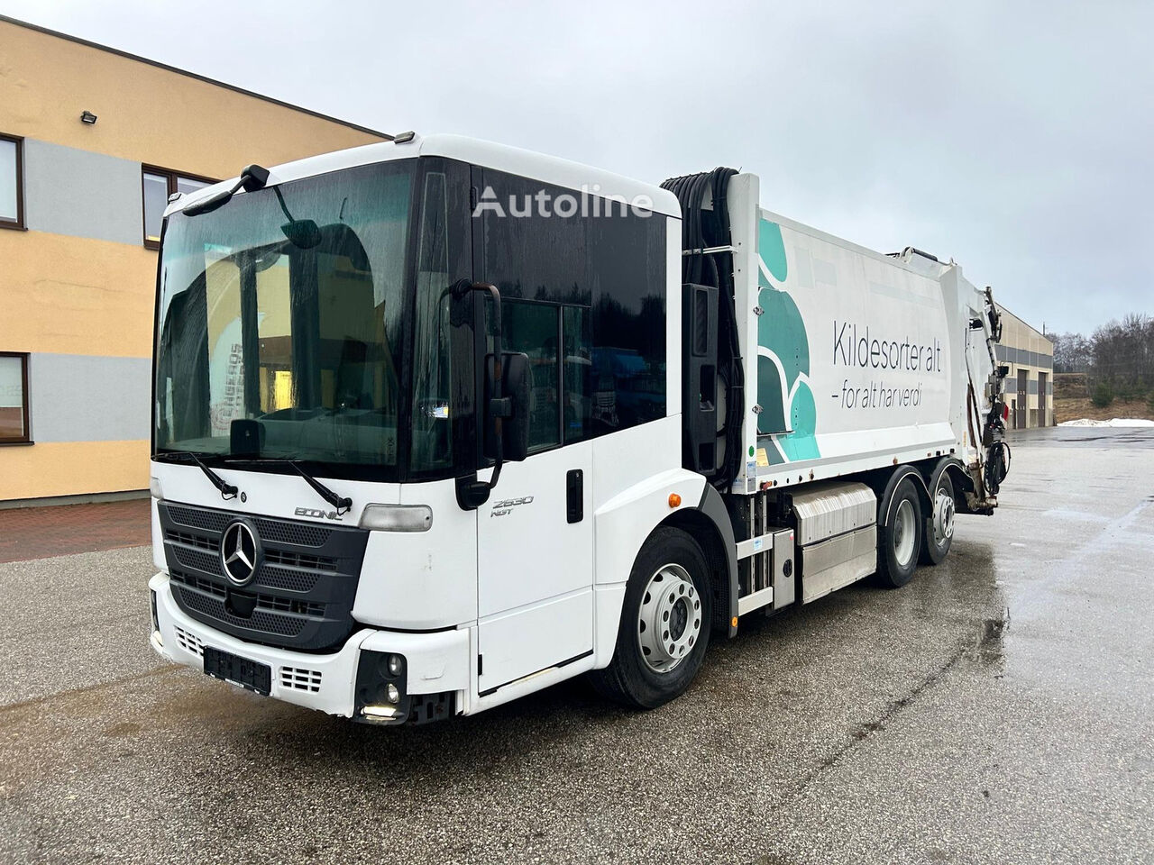 Mercedes-Benz ECONIC 2630 NGT + CNG + JOAB ANACONDA TWIN V20 18.1m3 Müllwagen - Autoline