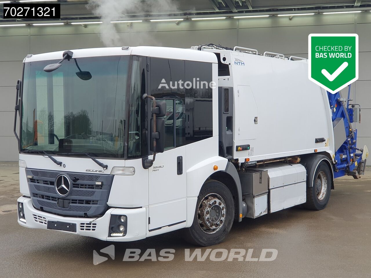 мусоровоз Mercedes-Benz Econic 1830 4X2 13m3 NTM KGLS-HL Big-Axle CNG Engine Euro 6