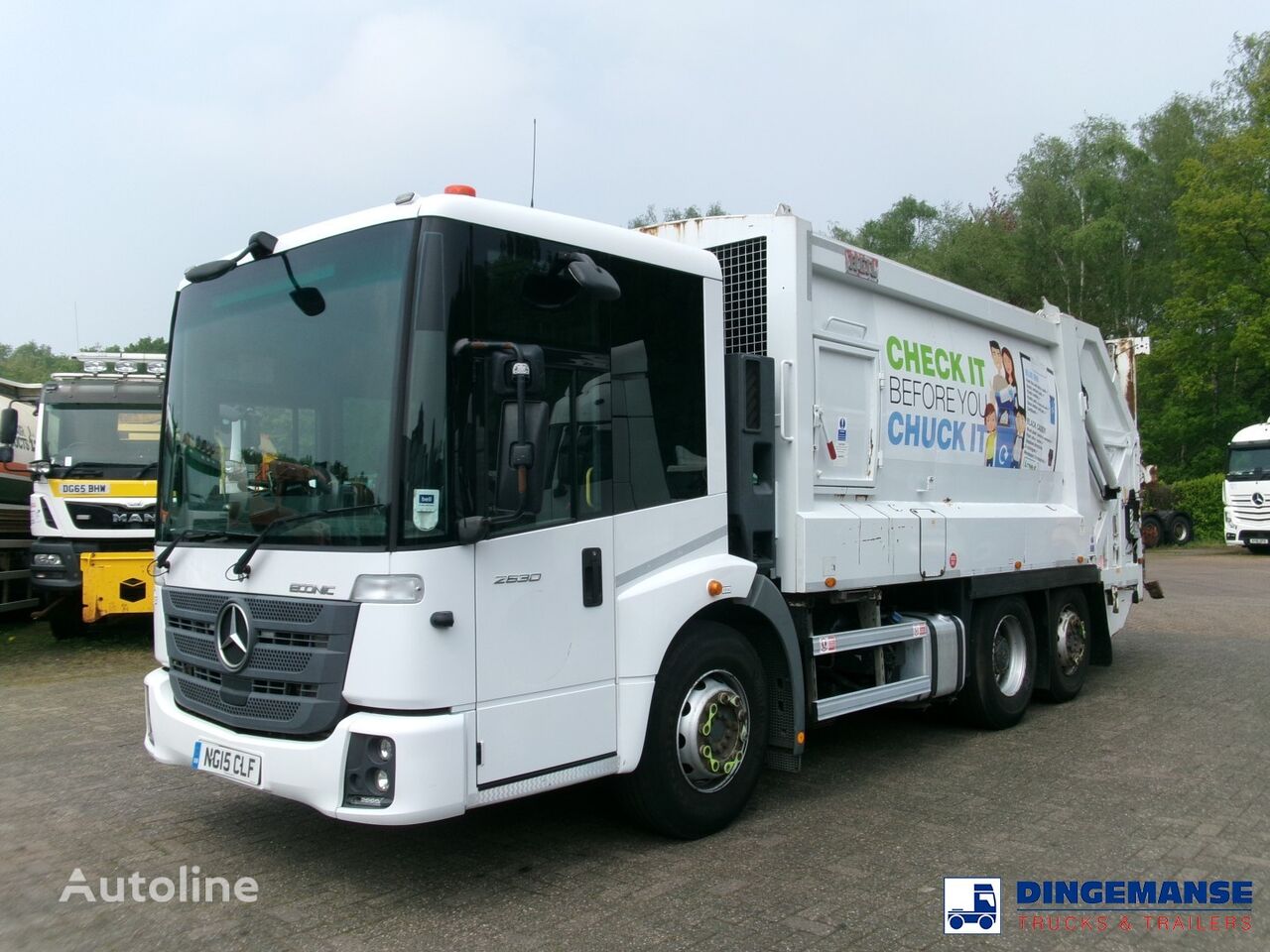 Śmieciarka Mercedes-Benz Econic 2630 6x2 RHD Heil refuse truck - Autoline