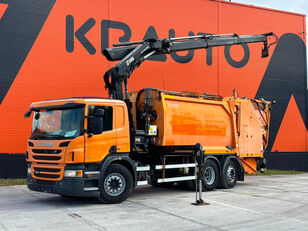 camion poubelle Scania P 280 6x2*4 HIAB 211E-3 / boom 9,7 m / 1920 kg - Geesinknorba GP