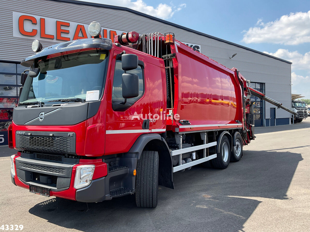 camion poubelle Volvo FE 320 Euro 6 GeesinkNorba 22m³ + Maxilift laadkraan