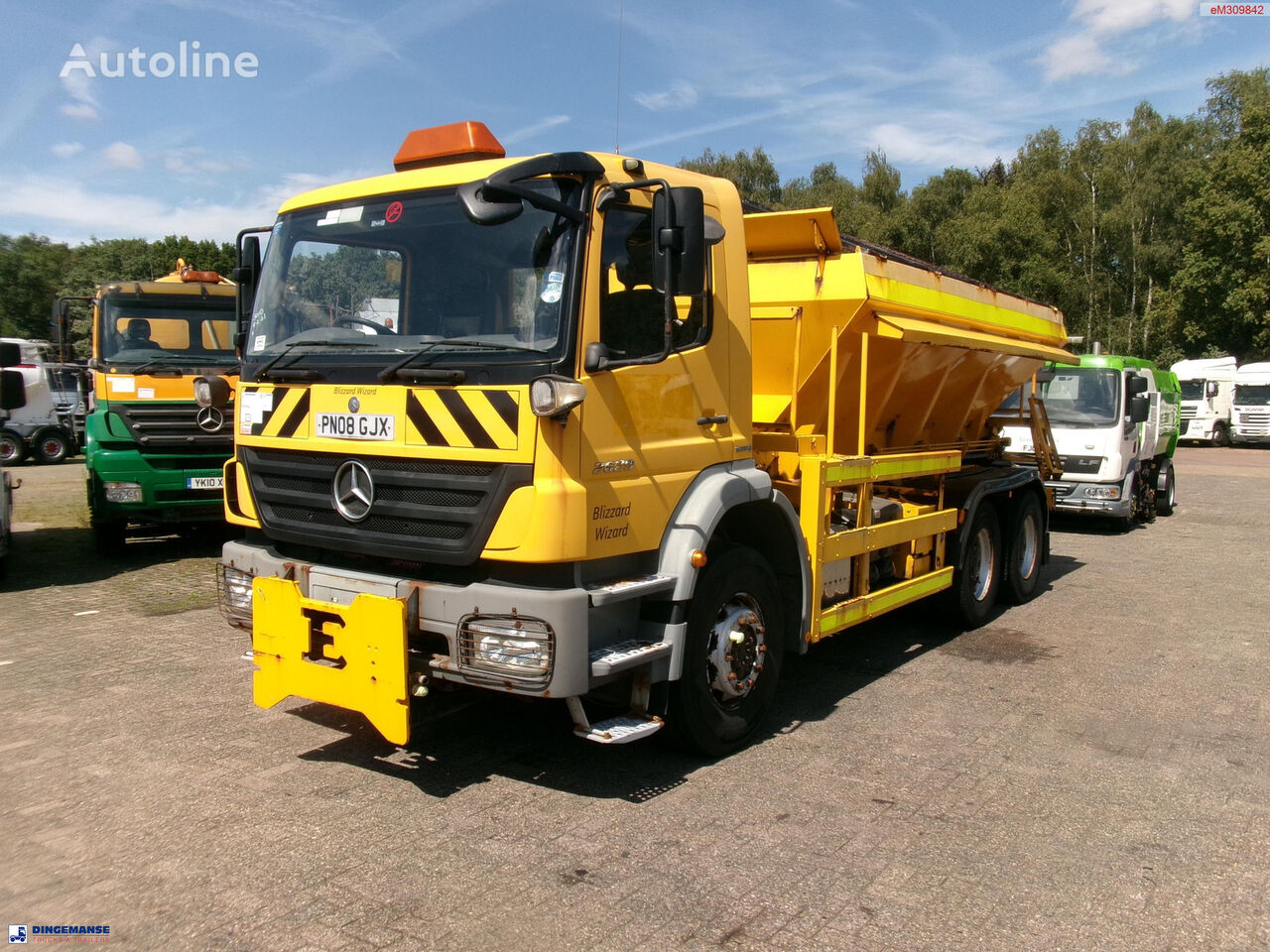 pługopiaskarka Mercedes-Benz Axor 2629 6x4 RHD gritter / salt spreader