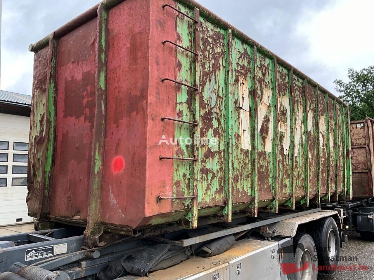 Container kabelsysteem  Containerbak 33 m3 met deuren hooklift container