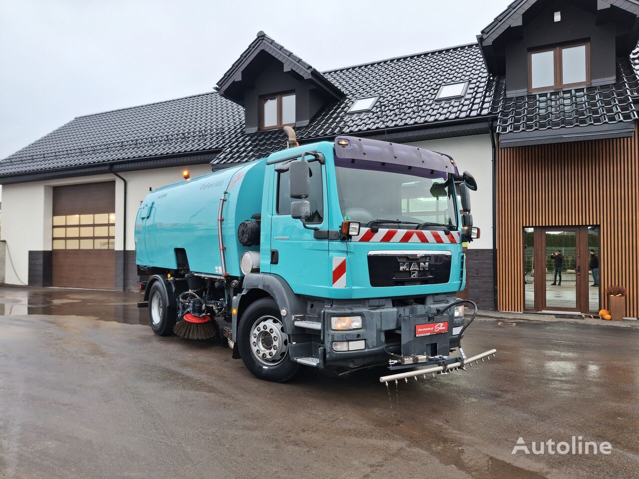 MAN TGA TGM 18.290 Zamiatarka Kehrmaschine BUCHER 2Motoren Karcher P road sweeper