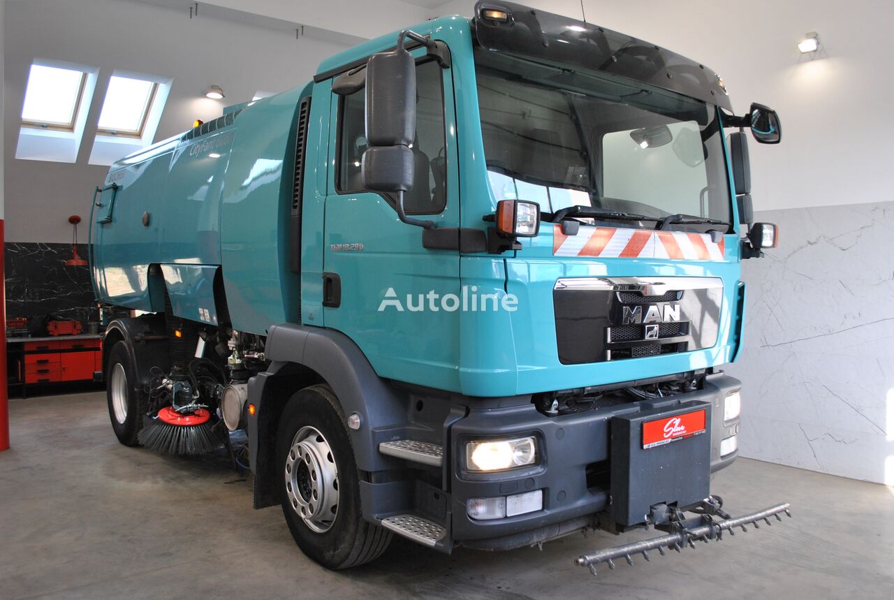 道路清扫车 MAN TGM 18.290 Zamiatarka Kehrmaschine BUCHER PM10 L/R Karcher 2 Sil