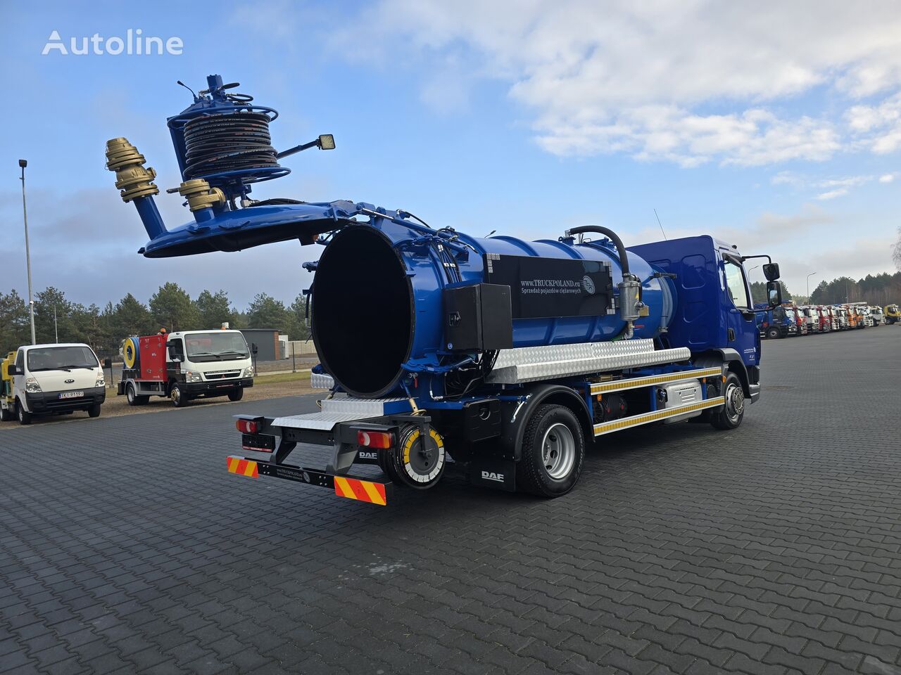 DAF LF EURO 6 WUKO for collecting liquid waste from separators sewer jetter truck