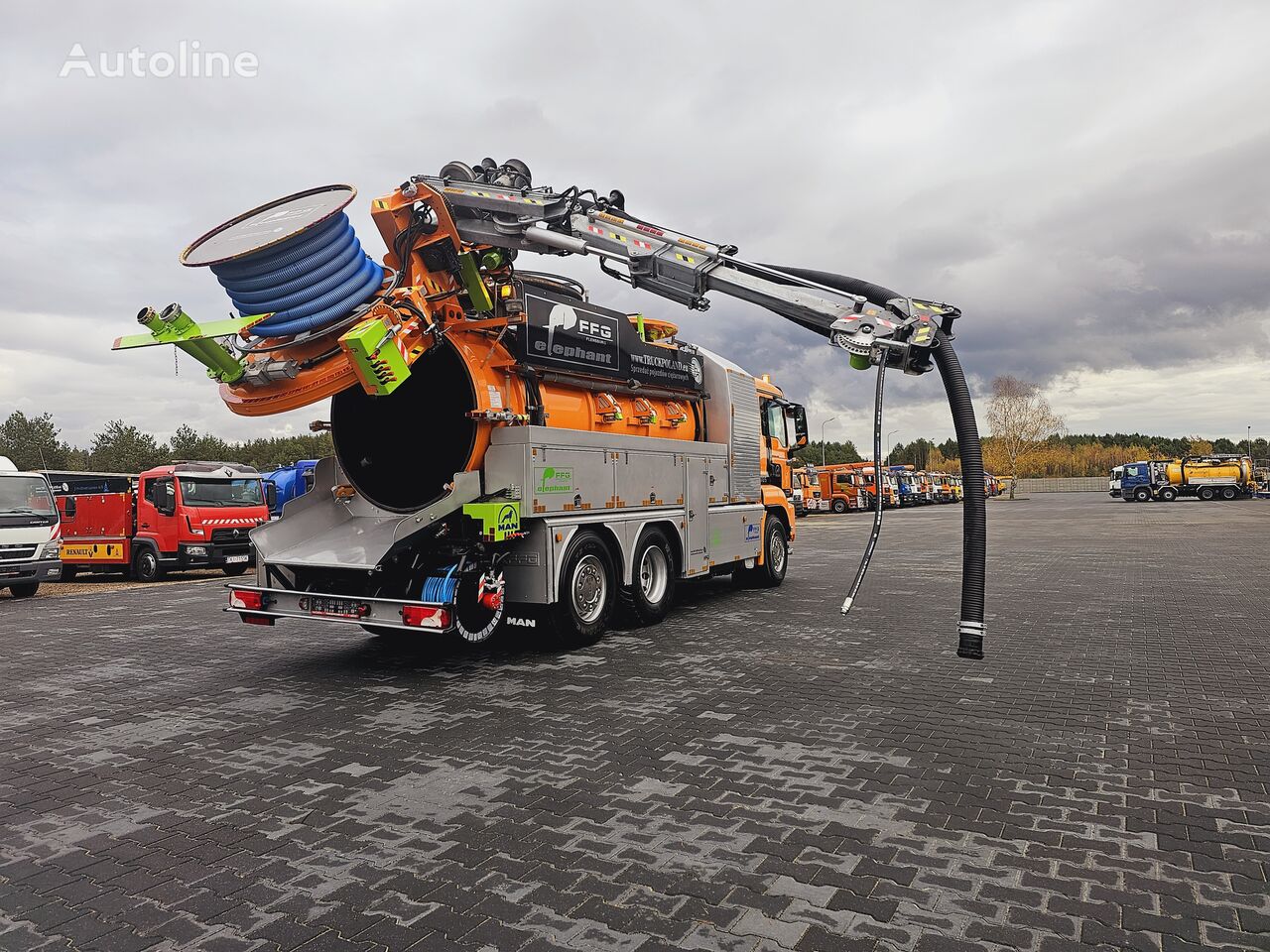 MAN FFG ELEPHANT WUKO COMBI FOR DUCT CLEANING Kanalspülfahrzeug