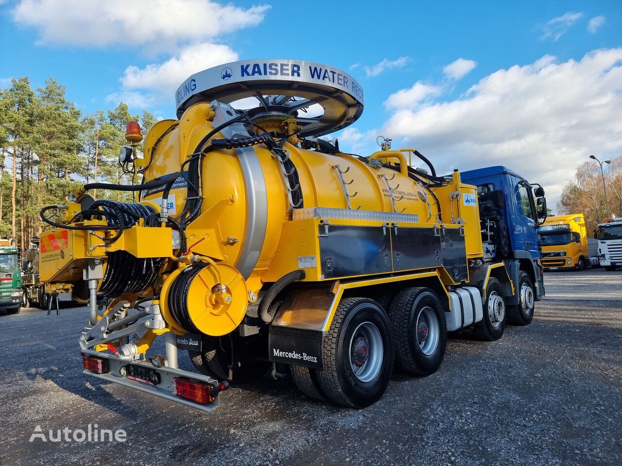 Mercedes-Benz ACTROS 8x4 WUKO RECYTLING do zbierania odpadów płynnych 下水洗浄トラック