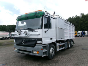 شاحنة تنظيف شبكات مياه الأمطار Mercedes-Benz Actros 2535 6x2 vacuum tank Saugbagger