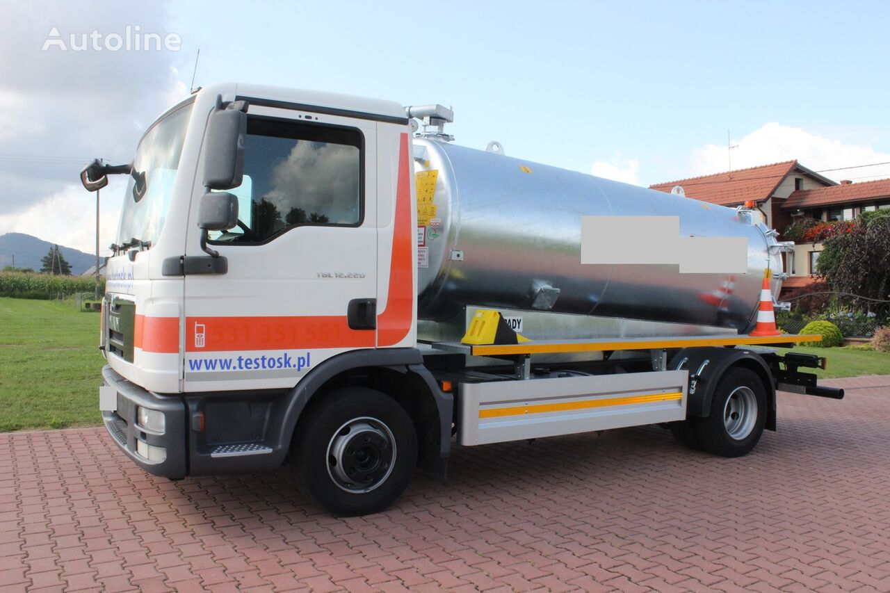 MAN TGL 12 220 TANK FEKALY Asenizacja Asenizacyjny Beczka Tank fekal vacuum truck