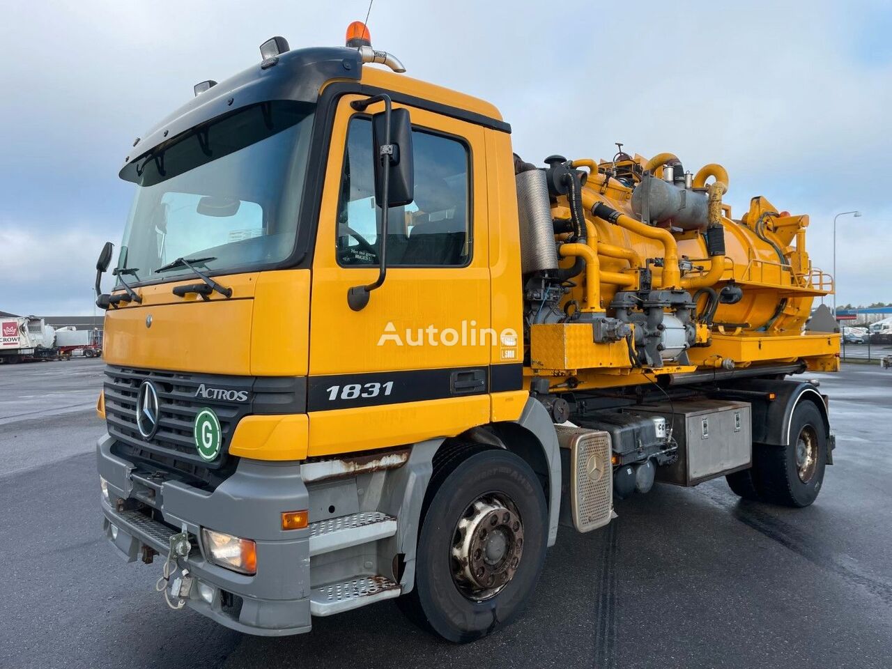 Mercedes-Benz Actros 1831 4x2 Hvidtved Larsen Combi 5000 l vacuum truck