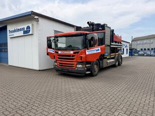 Scania P 450 6x2 mit DISAB DL 10 VACTURION  Vacum Trockensauger cami&oacute;n de vac&iacute;o