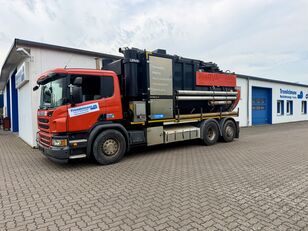 Scania P 450 6x2 mit DISAB Trockensauger mit Saugr&uuml;ssel Baustelle cami&oacute;n de vac&iacute;o