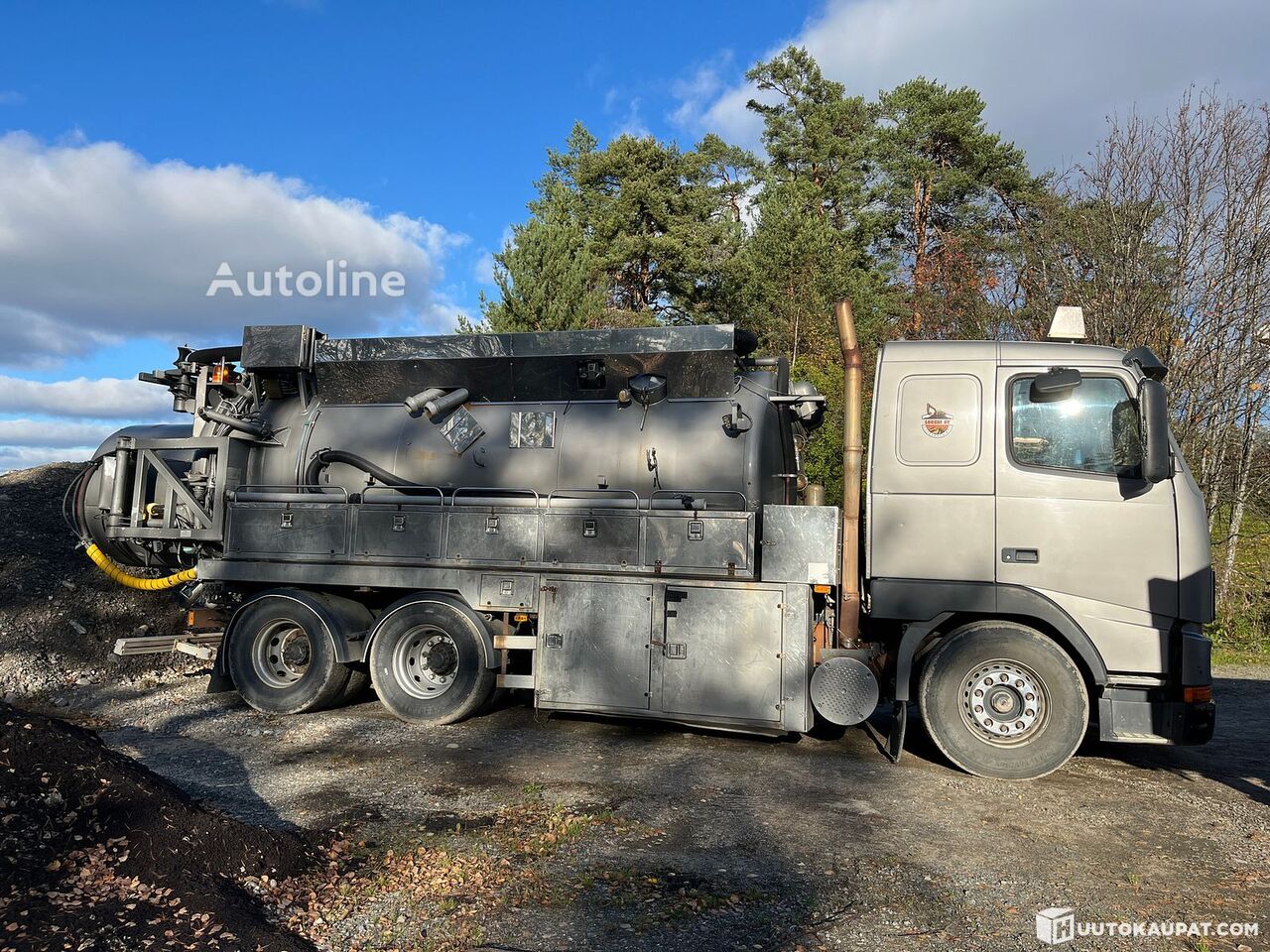 Volvo FH12 vacuum pressure tanker, 1998, Kuopio FH12-6X4 vacuum truck - Autoline