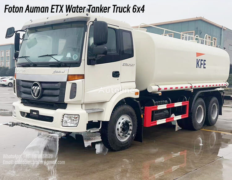 nowa polewaczka Foton Auman ETX Water Tanker Truck 6x4 for Sale in Saudi Arabia