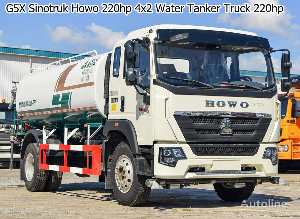 laveuse de voirie Howo Used Sinotruk Howo 220hp 4x2 Water Tanker Truck 10000 Liters