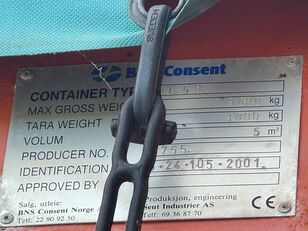 BNS Consent Gruscontainer 5m3 other construction equipment