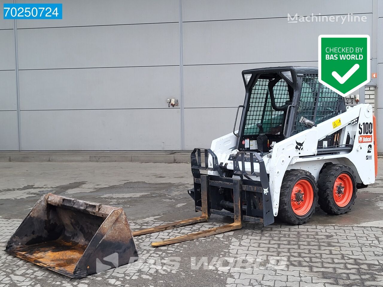 Bobcat S100 BUCKET AND FORKS - GERMAN MACHINE other construction equipment