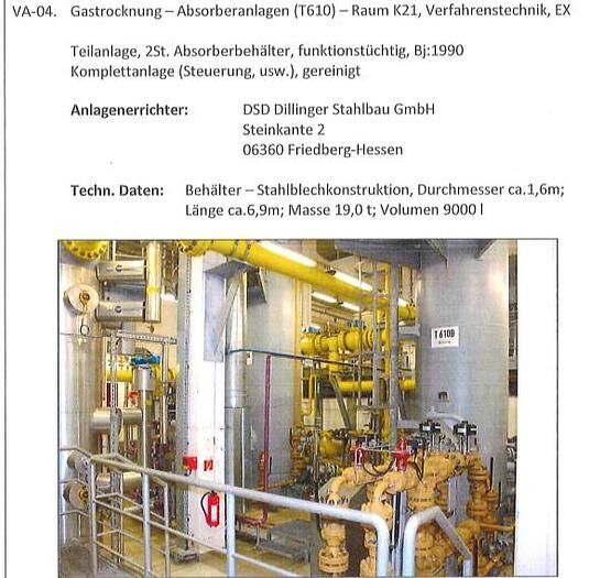 DSD Dillinger 2 absorber tanks anderen industriële machines