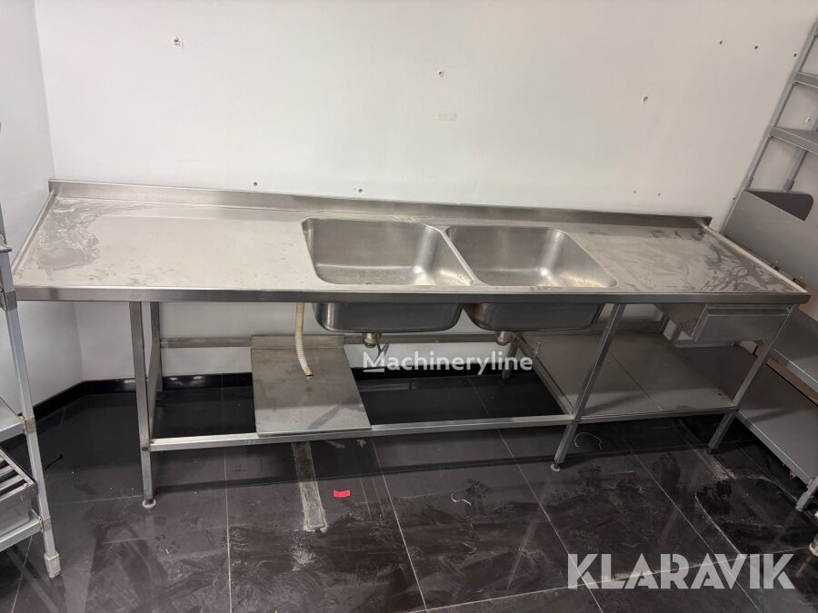 Rostfri diskbänk med dubbla hoar muu teollisuuskone - Machineryline