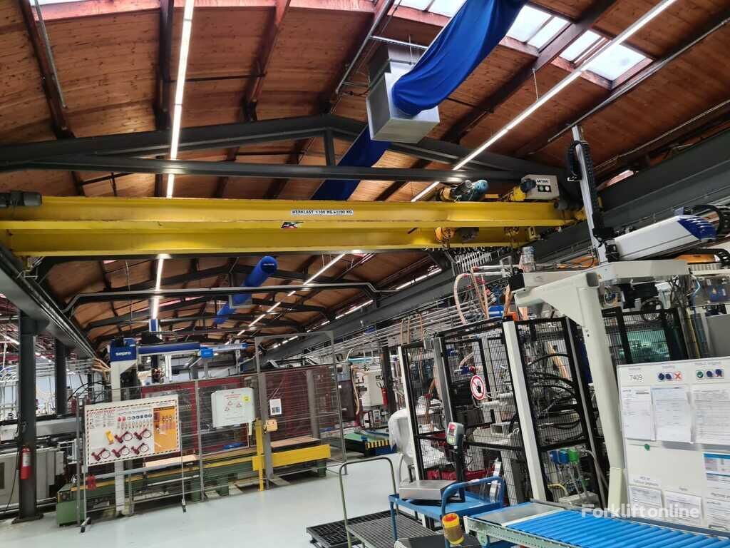 Bovenloopkraan gedemonteerd 3.200kg + 6.300kg Demag overhead crane